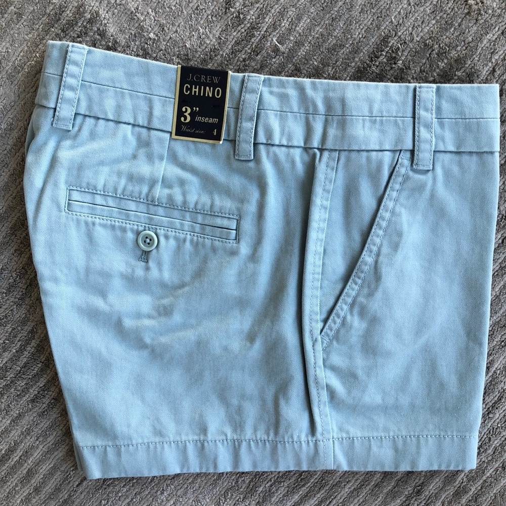 Light blue chino shorts